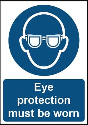 Smiths Architectural Eye Protection Must Be Worn Sign