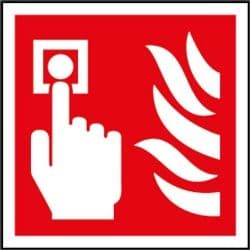 Smiths Architectural Fire Alarm Symbol Sign - 100x100mm