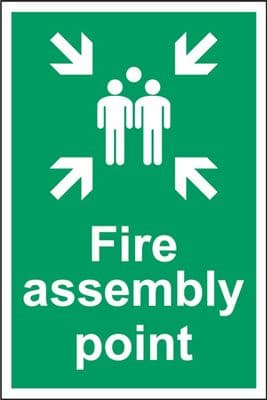 Smiths Architectural Fire Assembly Point Sign - 200x300mm