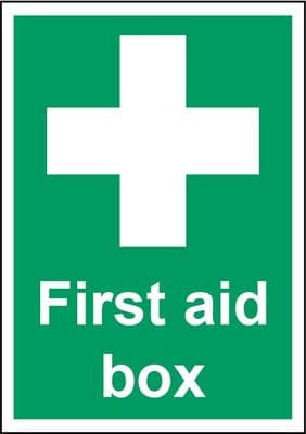 Smiths Architectural First Aid Box Sign - 148mmx210mm