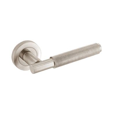 Smiths Architectural Knurled Lever On Rose - Satin