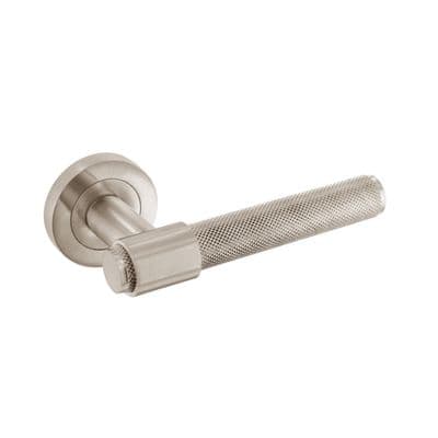 Smiths Architectural Knurled Loop Lever On Rose - Satin