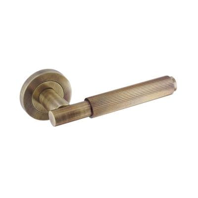 Smiths Architectural Linear Lever On Rose - Antique Brass