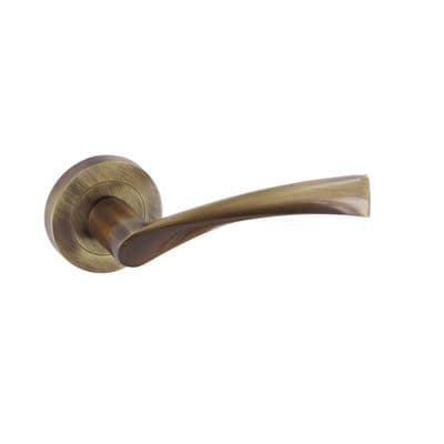 Smiths Architectural Lunar Handle On Rose - Antique Bronze