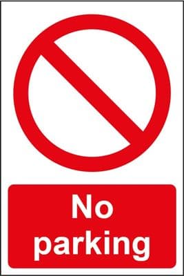 Smiths Architectural No Parking Sign - 200x300mm