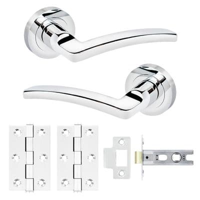 Smiths Architectural Nova Handle Latch Pack CP - 52mm rose dia.