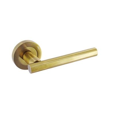 Smiths Architectural T Bar Lever On Rose - Satin Brass