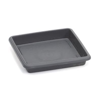 Square Pot Saucer 145mm Anthracite