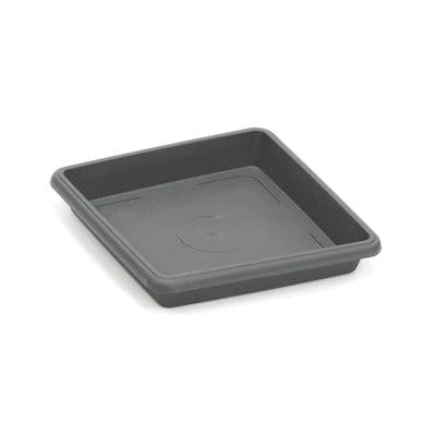 Square Pot Saucer 180mm Anthracite