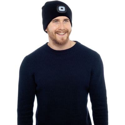 Storm Ridge Adult LED Beanie Hat - Black