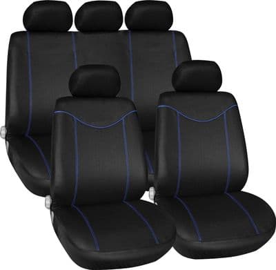 Streetwize Alabama Seat Cover Set - Blue 11 Piece