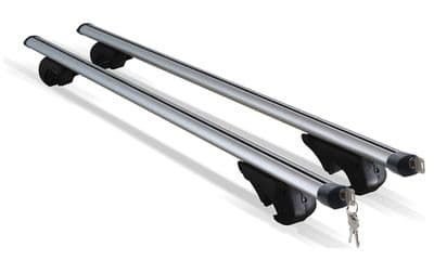 Streetwize Aluminium Locking Bars For Roof Rails - 135cm
