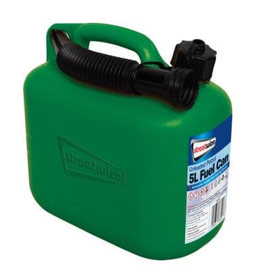 Streetwize Unleaded Fuel Can - Green 5L