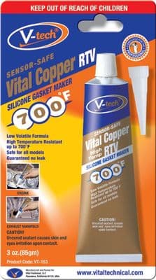 Streetwize Vital Copper Rtv Gasket Makers - 85gm