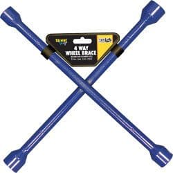 Streetwize Wheel Brace - 4 Way - Blue Painted