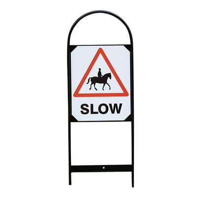 STUBBS DOUBLE SIDED MARKERS HORSE SLOW SIGN S63