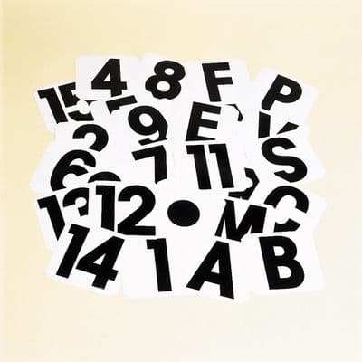 STUBBS SELF ADHESIVE LABELS NUMBER - '6' S65L6 - 6