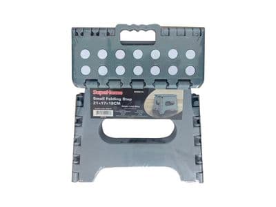 SupaHome Grey Compact Step Stool - 21 x 17 x 18cm