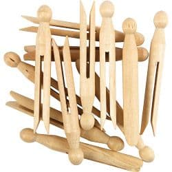 SupaHome Wooden Dolly Peg - Pack of 24