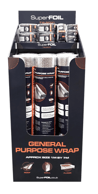 Superfoil 1/4 Pallet Floor Standing Display Unit