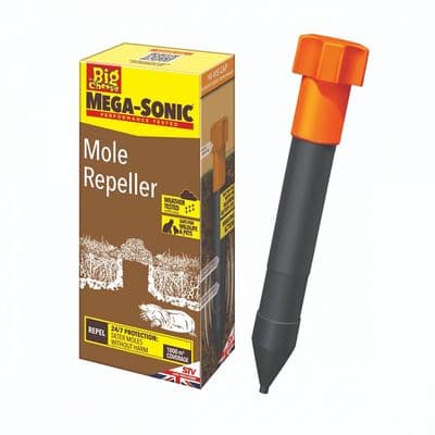THE BIG CHEESE HI-VIS MEGA-SONIC MOLE REPELLER