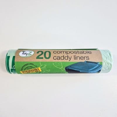 Tidyz Compostable Caddy Liners - 5L Roll of 20