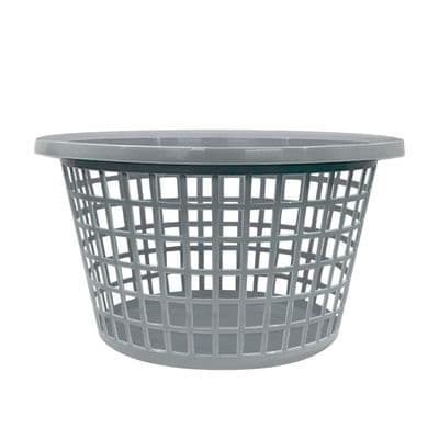TML Round Laundry Basket - Silver
