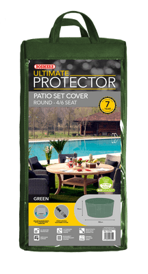 Ultimate Circular Dining Set Cover Green 4-6 Seat W188cm