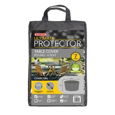 Ultimate Circular Table Cover Small Charcoal W102cm