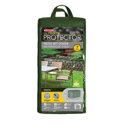 Ultimate Rectangular Dining Set Cover Green 4 Seat