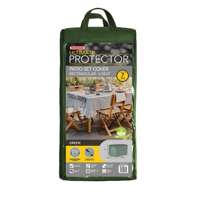 Ultimate Rectangular Dining Set Cover Green 6 Seat