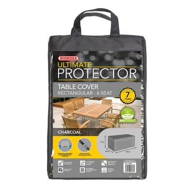 Ultimate Rectangular Table Cover Medium Charcoal 170cm x 100cm