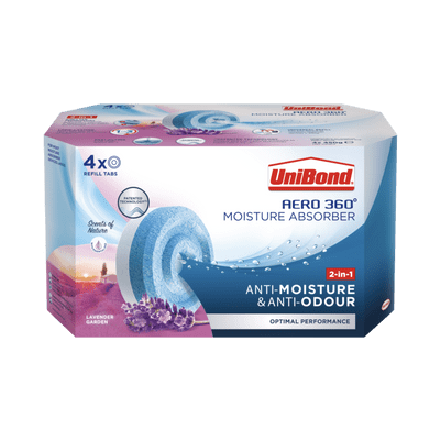 UniBond Aero 360 Lavender Garden Refills - 4 Pack
