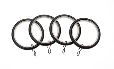 Universal Metal Rings Black 28mm - 4 Pack