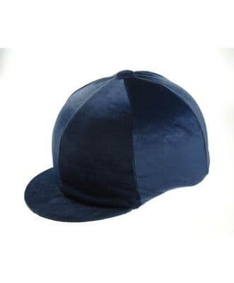 Velvet Hat Cover LARGE NAVY