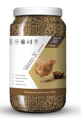 Verm X Original Pellets for Poultry, Ducks & Fowl 1.5kg