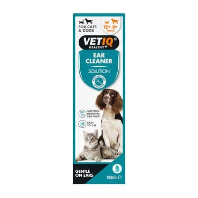 VETIQ EAR CLEANER SOLUTION FOR CATS & DOGS