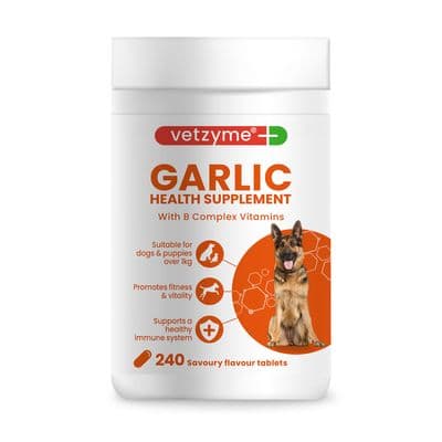 VETZYME GARLIC HEALTH SUPPLEMENT FOR DOGS