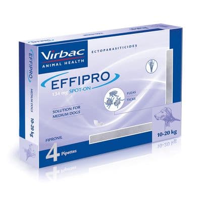 VIRBAC EFFIPRO SPOT ON SOLUTION FOR DOGS (4 PIPETTES)