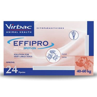VIRBAC EFFIPRO SPOT ON SOLUTION FOR DOGS - 4 PIPETTES