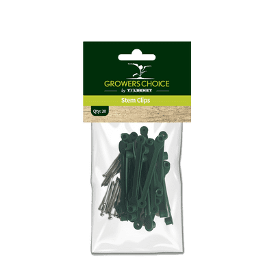 Wall Fixing Clips Green 6cm 20pk