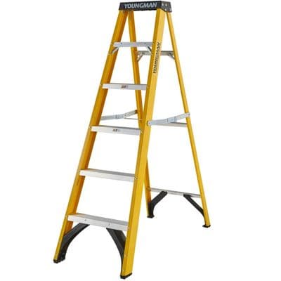 Werner Fibreglass Ladder - 6 Tread
