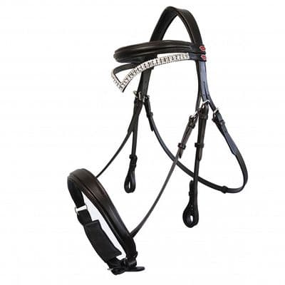 WHITAKER LYNTON SNAFFLE BRIDLE C/W SPARE BROWBAND BLACK