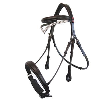 WHITAKER LYNTON SNAFFLE BRIDLE C/W SPARE BROWBAND HAVANA