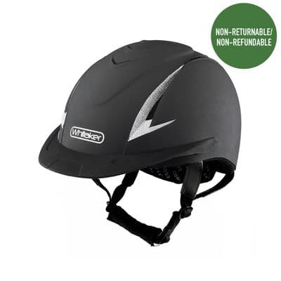 WHITAKER NRG HELMET WITH SPARKLES BLACK/SILVER - SMALL (52 - 56 CM) - BLACK/SILVER