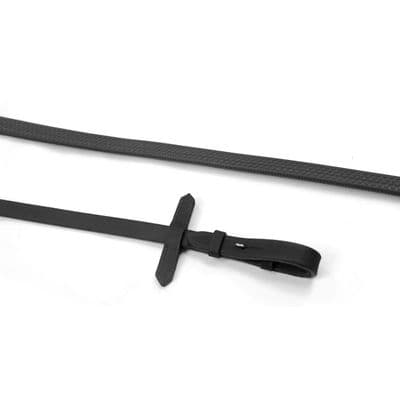 WHITAKER READY TO RIDE RUBBER REINS - FULL - BLACK