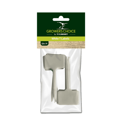 White T Labels 20pk