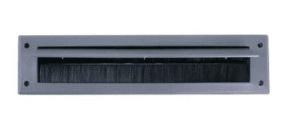 Woodside Letterbox Draught Excluder With Cover - Grey