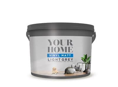 Your Home Matt Emulsion 10L - Light Grey