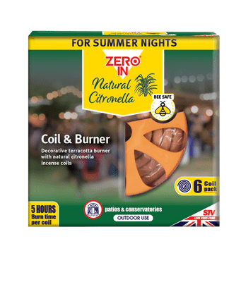 Zero In Citronella Burner Coils - Pack 6